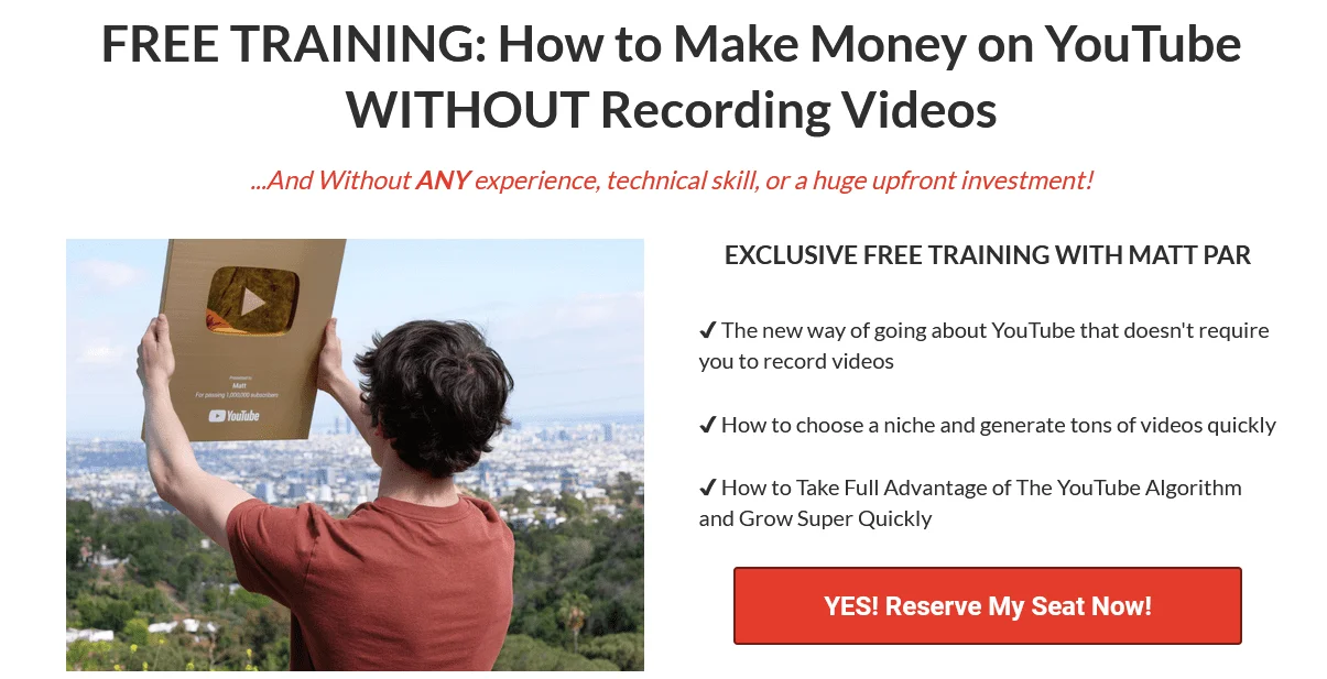 Free youtube training